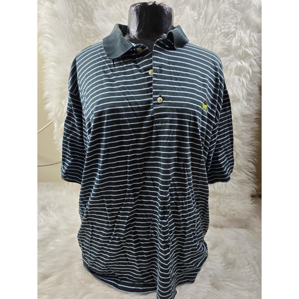 Vintage Augusta National Golf Shop Masters Polo Embroidered Mens XLarge Blue